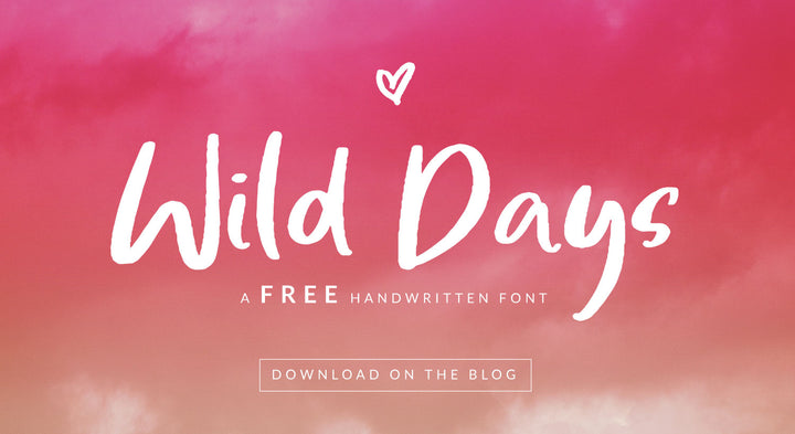 MAY Freebie! A handwritten font!