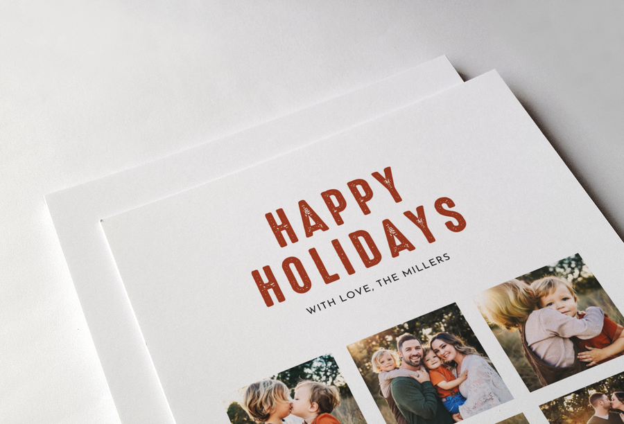 Collage Christmas Card Template for Canva - NG13