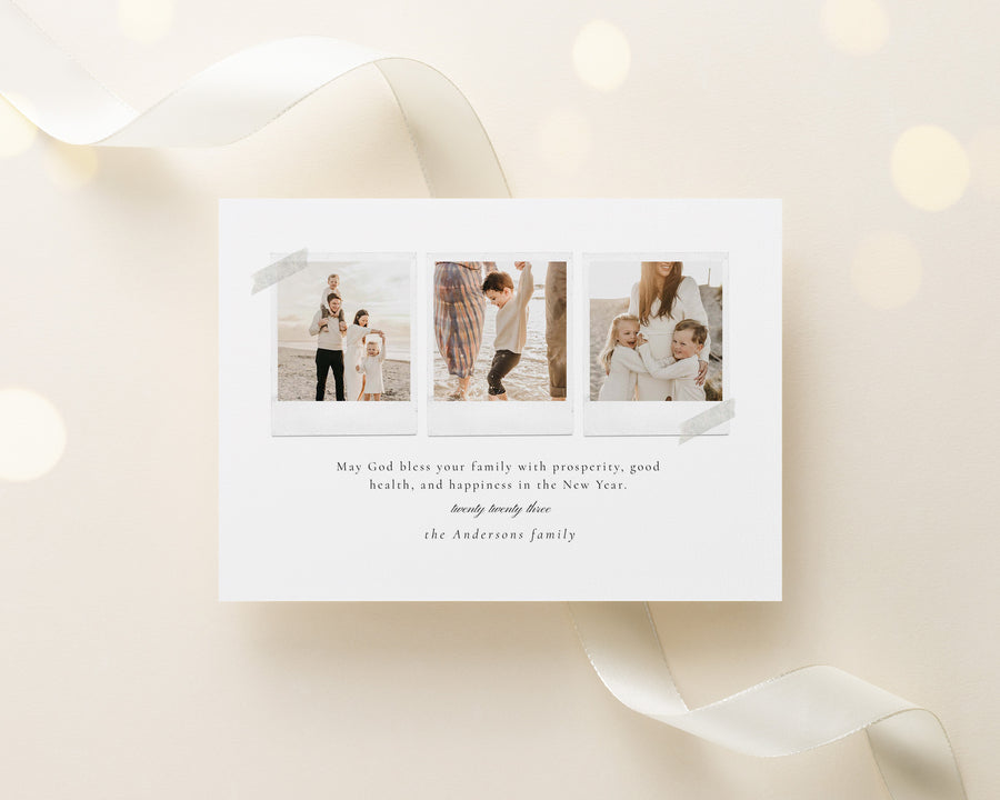 Merry Christmas Card Template, Editable Christmas photo Card Canva Template, Photoshop Happy Holiday Card Template, Holiday Photo Card 5x7 - CD467