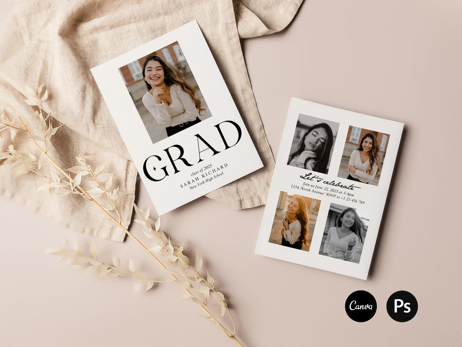 2025 Senior Graduation Invitation Template - G461