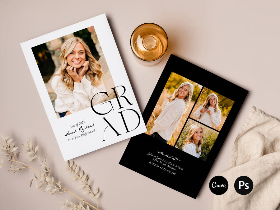 2025 Senior Graduation Announcement Template - G462