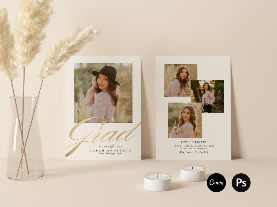 Senior Graduation Announcement Template - G469