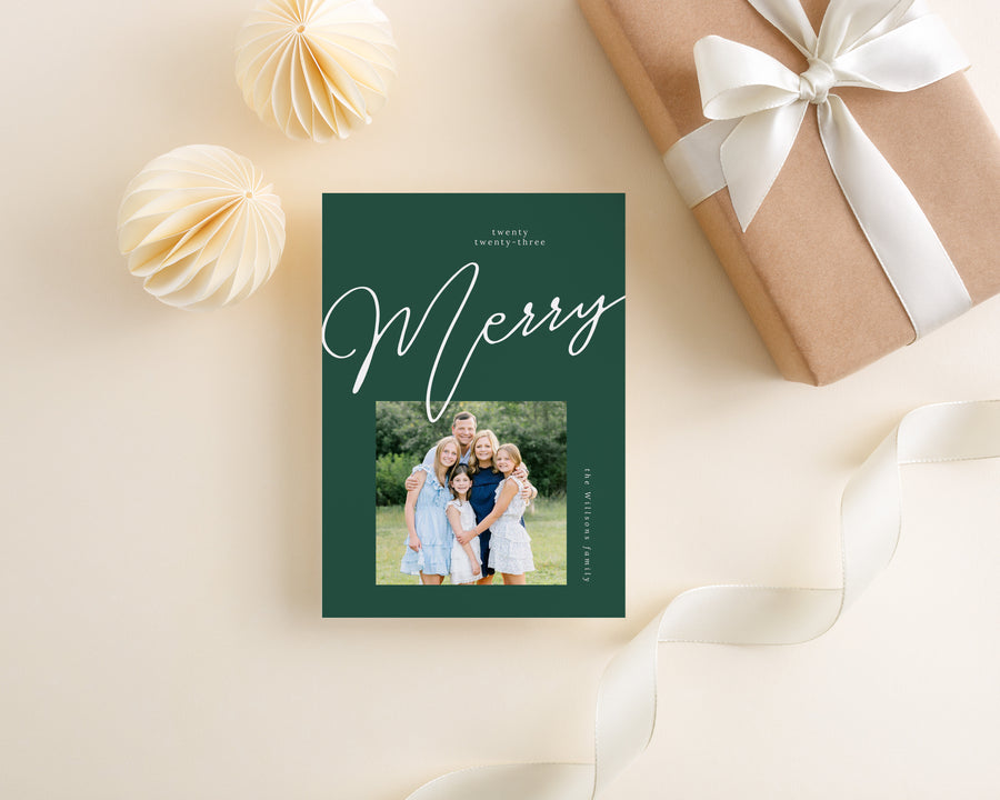 Modern Christmas Card 5x7 - CD489