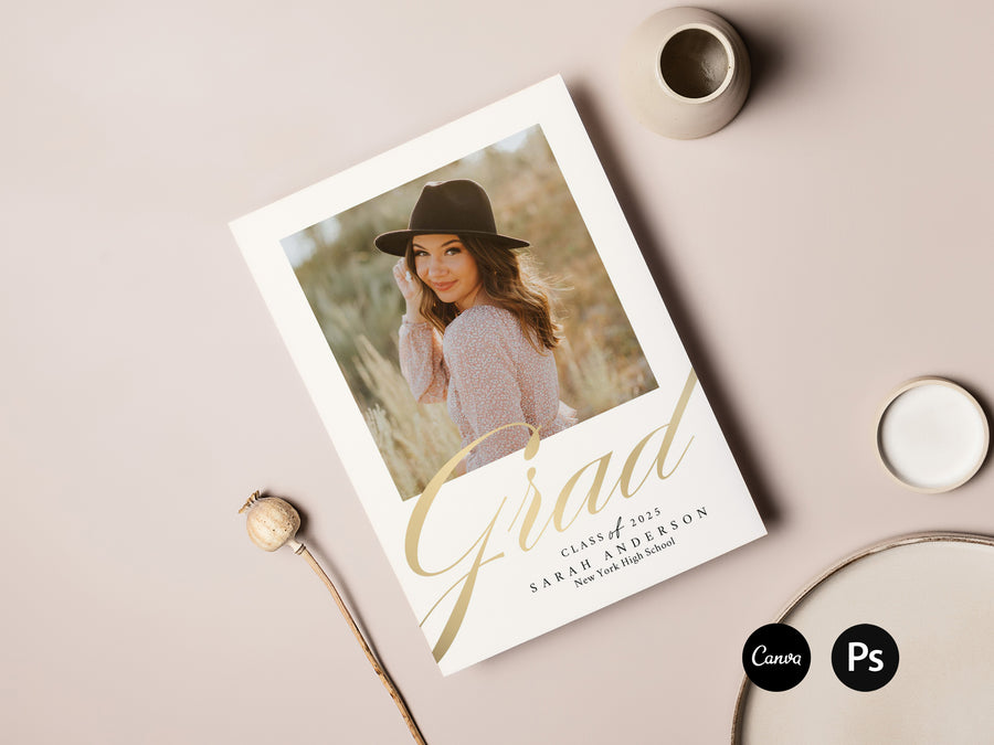 Senior Graduation Announcement Template - G469