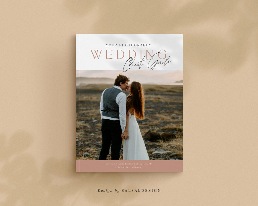 CANVA Wedding Photography Price Guide magazine Template, Pre-written Wedding Welcome Guide Template, PSD Photoshop price list CANVA template - MG037