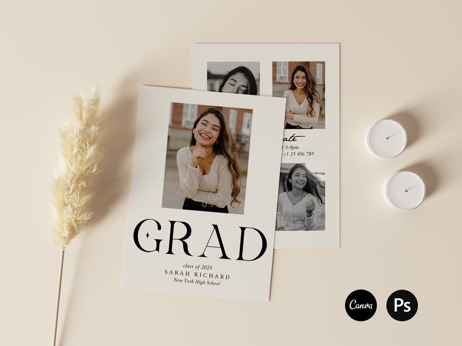 2025 Senior Graduation Invitation Template - G461