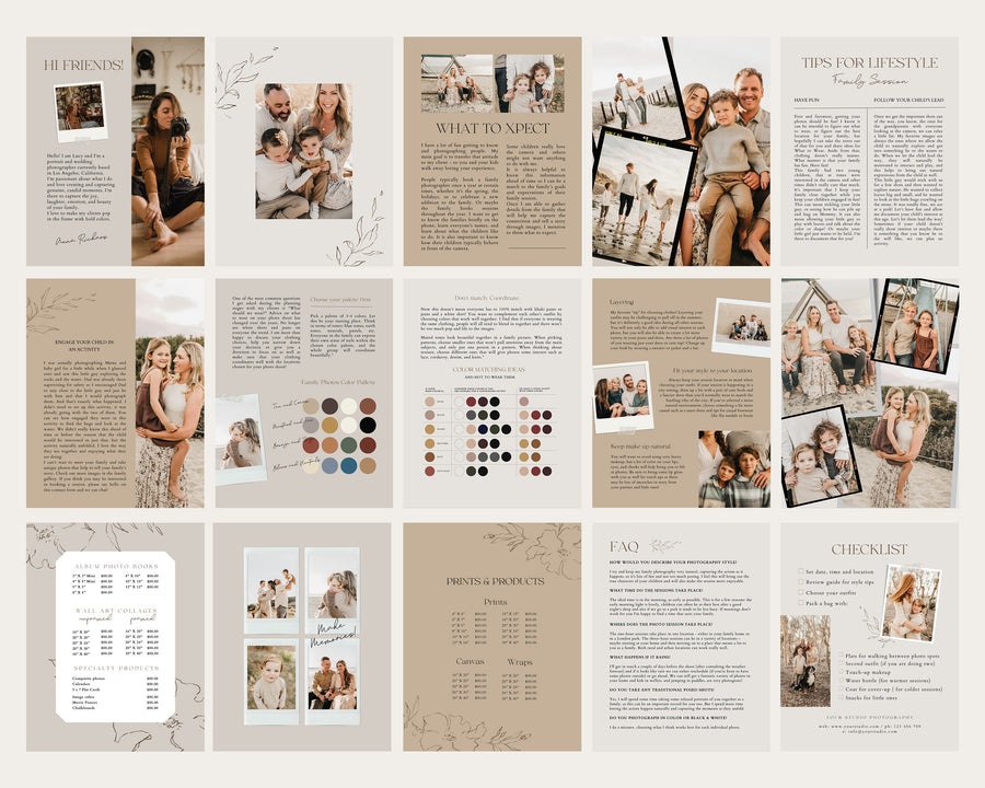 Family Session Information and Style Guide - MG077