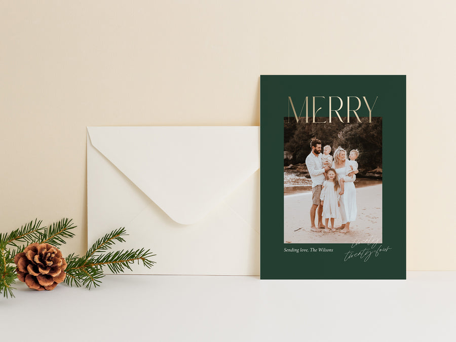 Christmas Card  Photo Card Template - CD529