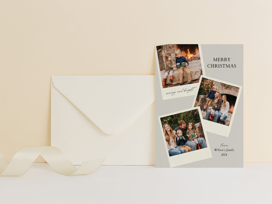 Merry Christmas Family Photo Template - CD525