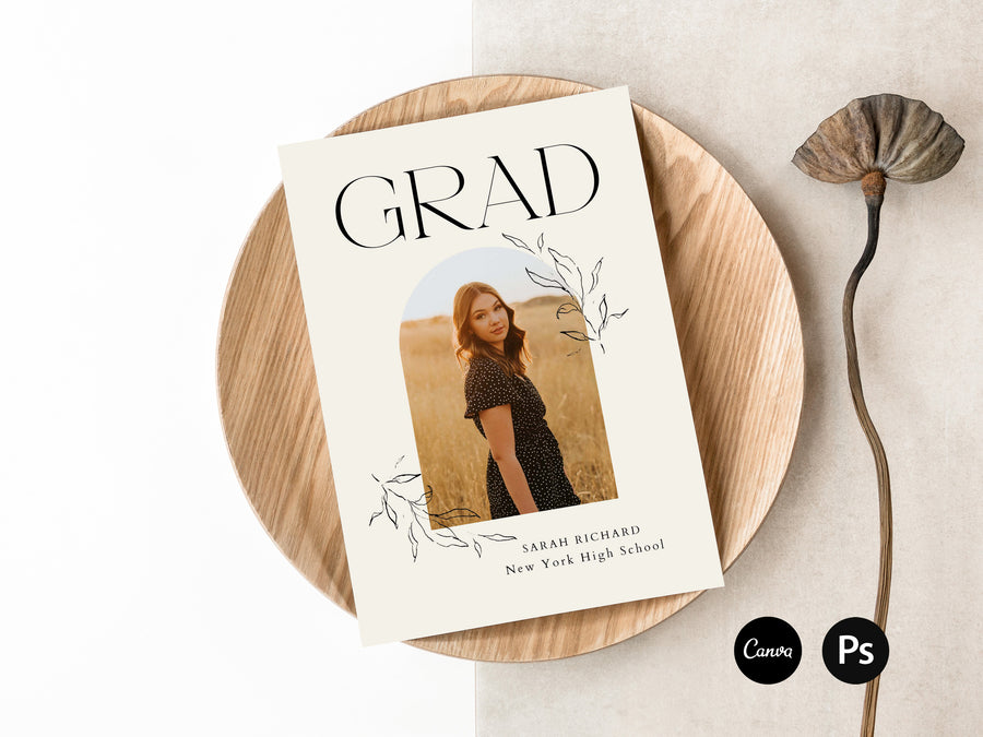 Graduation Bundle - Announcement, Invitation, Thank You Card & IG Story Templates - G447