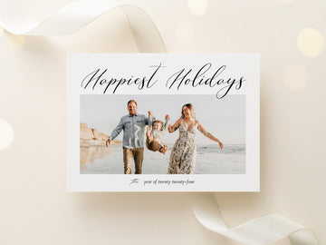 Happiest Holiday Family Photo Card Template - CD526