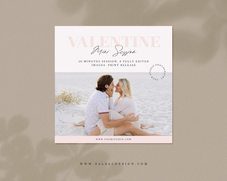 Valentine Mini Session Template for Photographers - MINI462