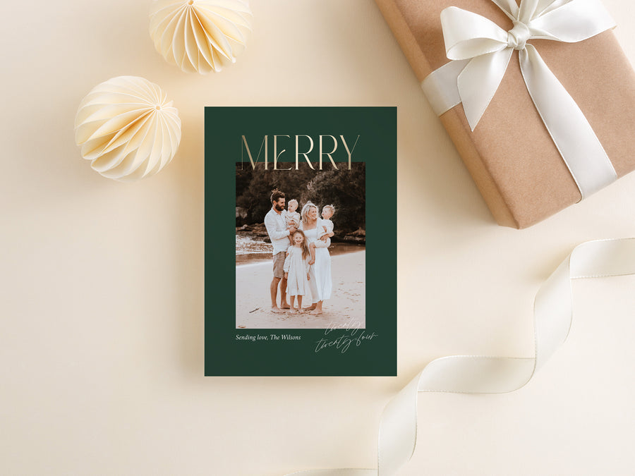 Christmas Card  Photo Card Template - CD529