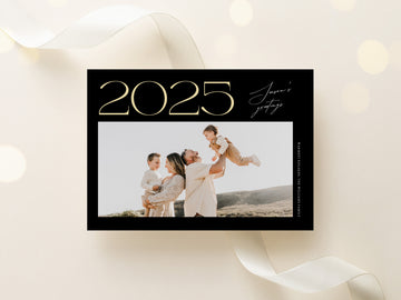 2025 Holiday Family Photo Card Template - CD534