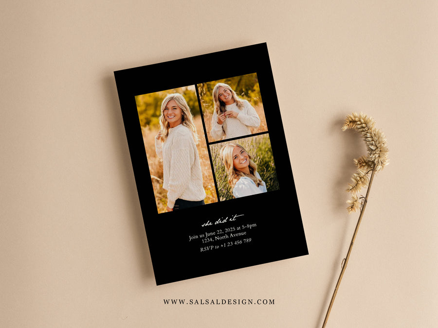 2025 Senior Graduation Announcement Template - G462