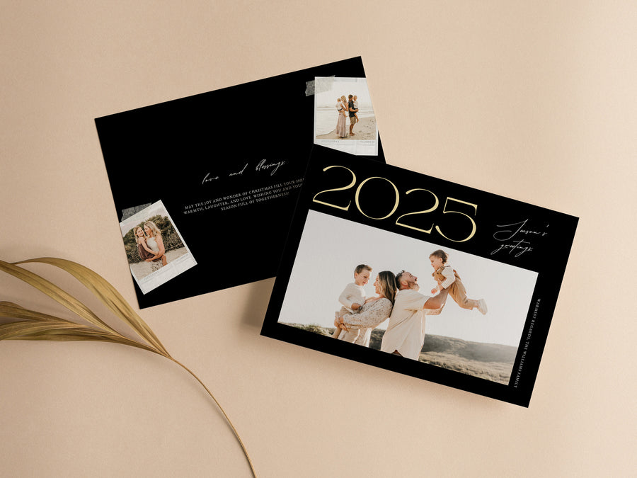 2025 Holiday Family Photo Card Template - CD534