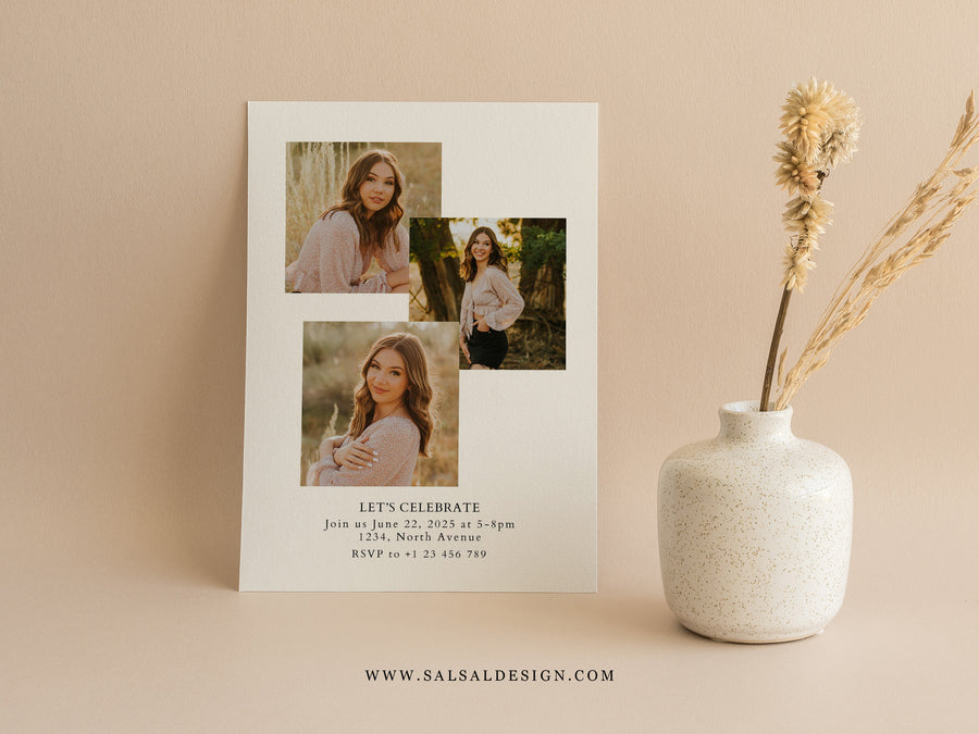 Senior Graduation Announcement Template - G469