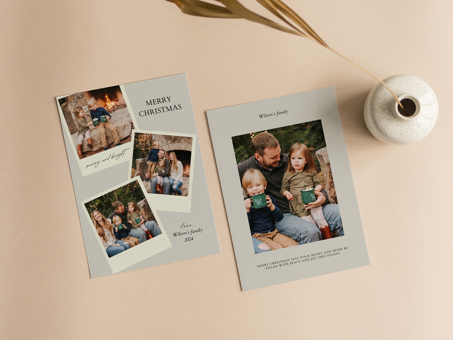 Merry Christmas Family Photo Template - CD525