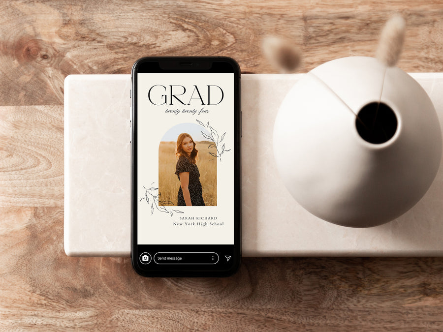 Graduation Bundle - Announcement, Invitation, Thank You Card & IG Story Templates - G447