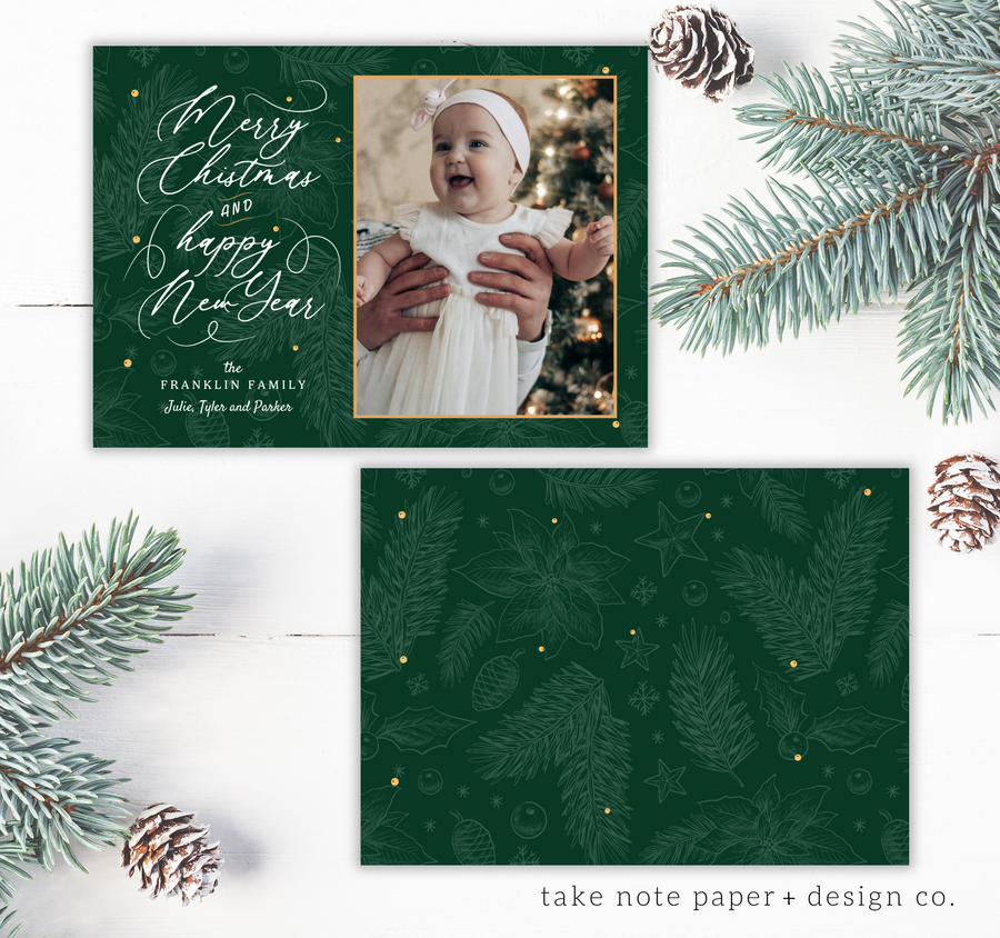 Christmas New Year Scroll Template for Canva - TNPC142