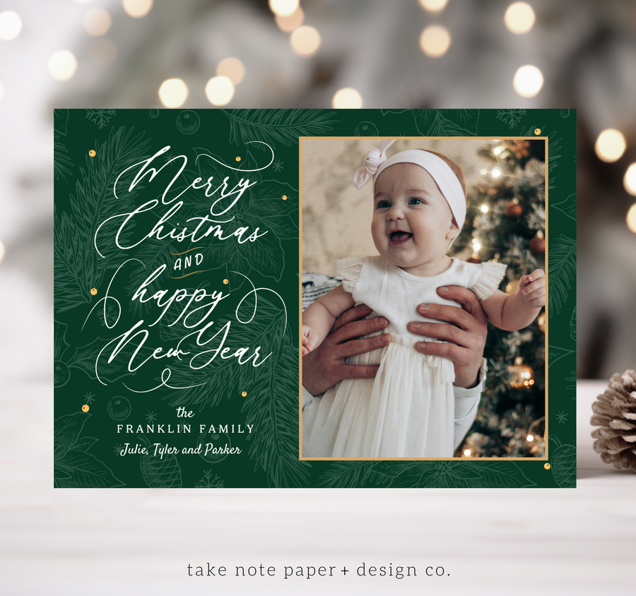 Christmas New Year Scroll Template for Canva - TNPC142