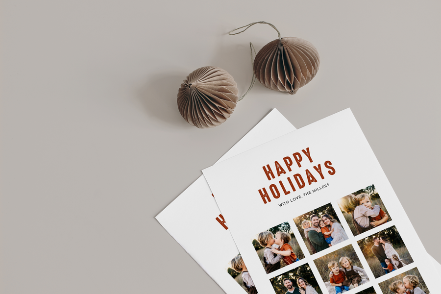 Collage Christmas Card Template for Canva - NG13