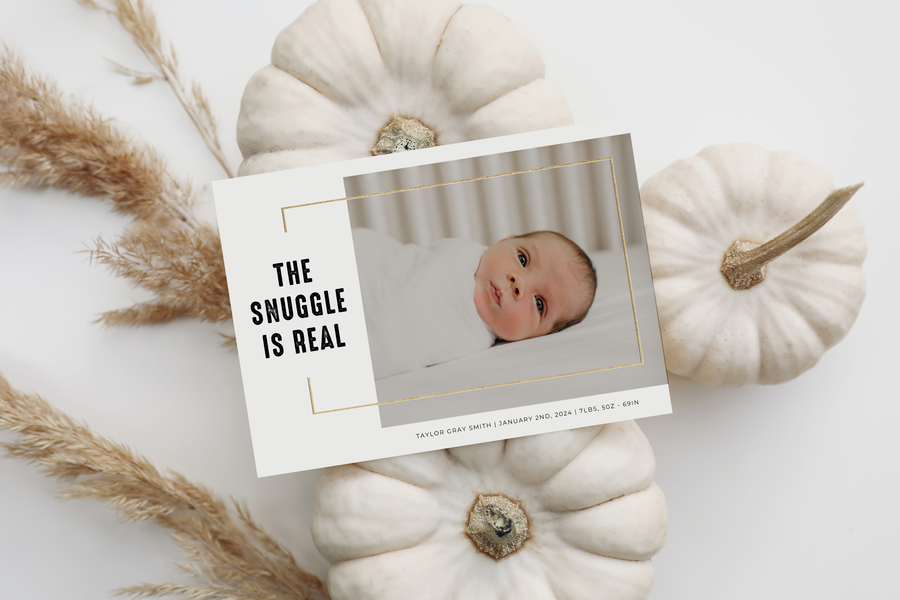 Newborn Announcement Template for Canva - NG38