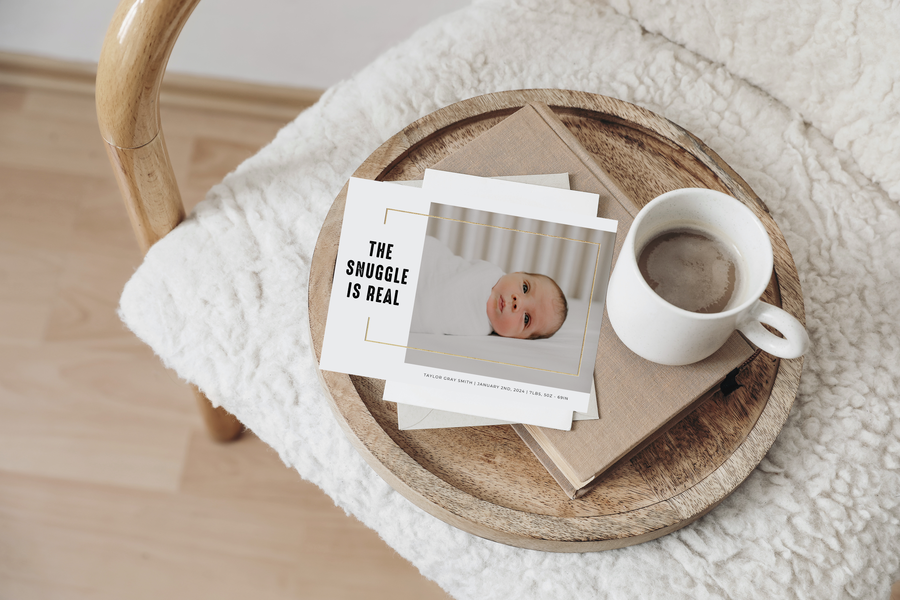 Newborn Announcement Template for Canva - NG38