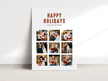 Collage Christmas Card Template for Canva - NG13