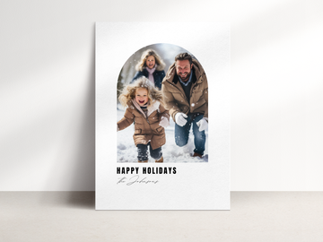 Photo Arch Christmas Card Template for Template - NG22