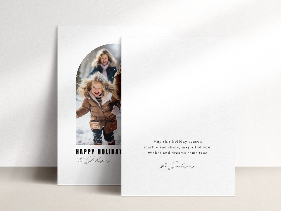 Photo Arch Christmas Card Template for Template - NG22
