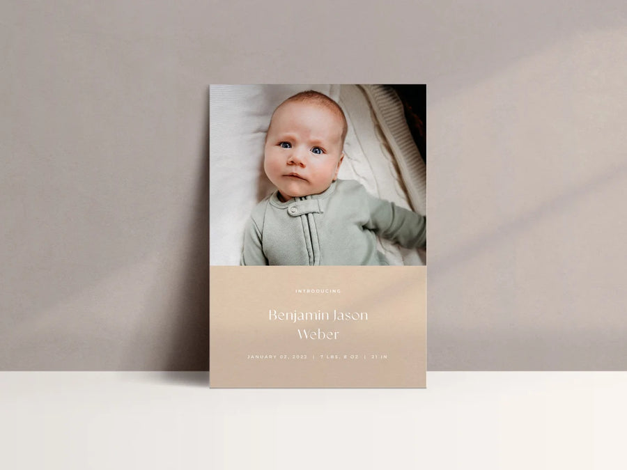 Newborn Announcement Template for Canva - NG39