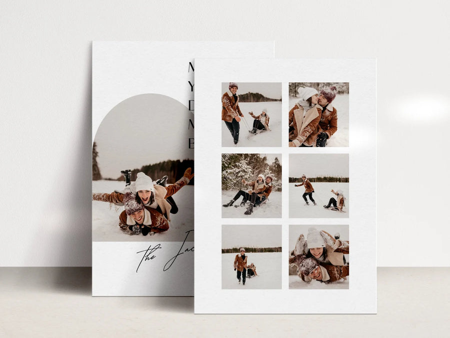 May Your Days Be Photo Christmas Card Template for Canva - NG25