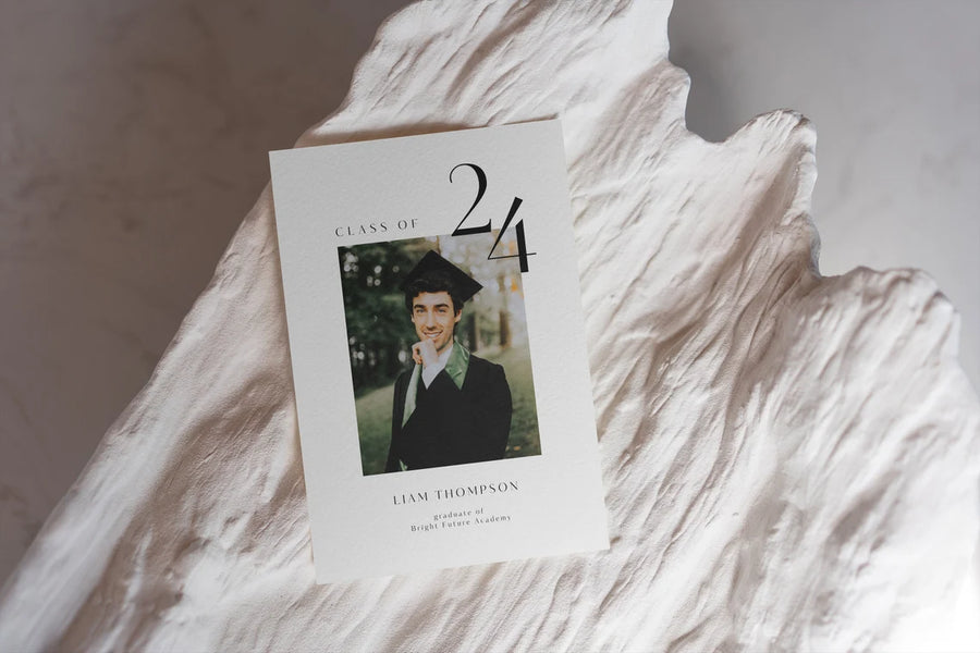 Modern Graduation Announcement Template for Canva - NG41