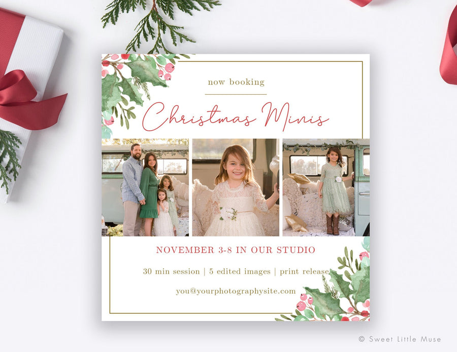 Christmas Mini Session Social Media Template - SLM13