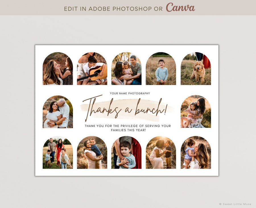 Photography Year in Review Card Template - SLM74