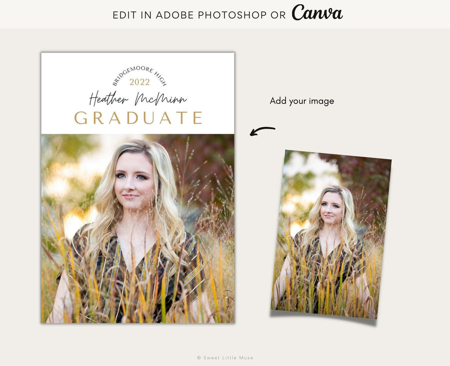 Senior Graduation Announcement Template - SLM51