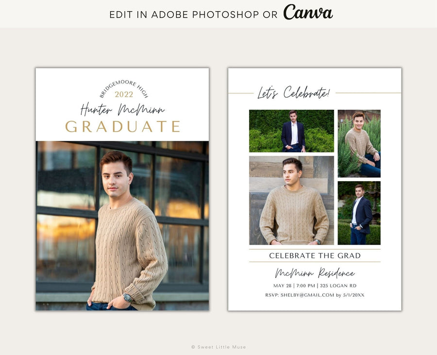 Senior Graduation Announcement Template - SLM51