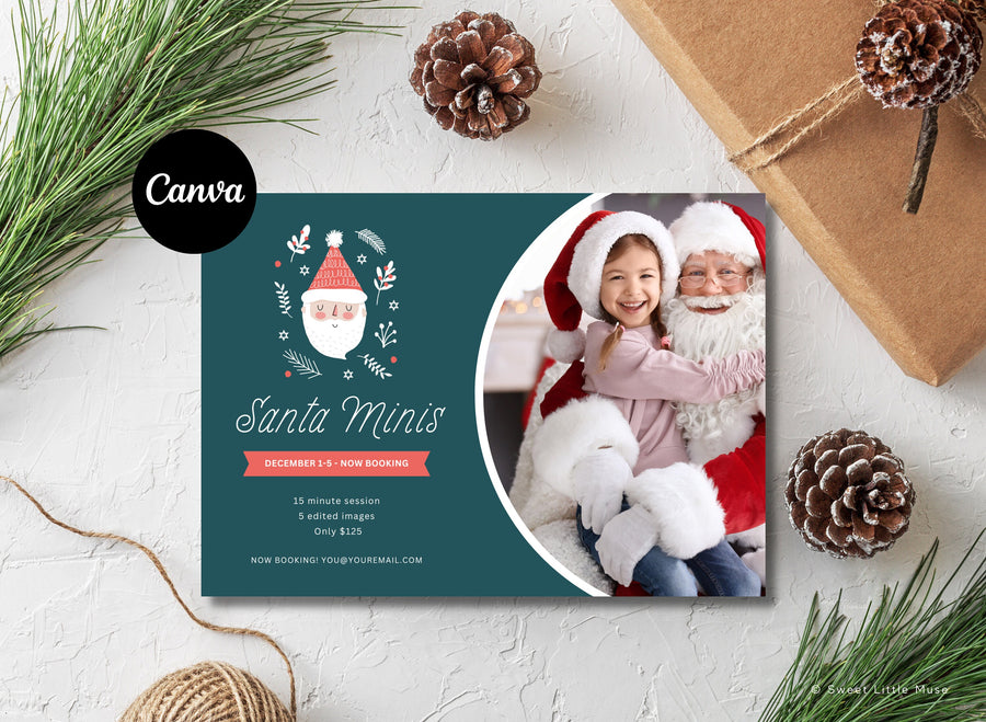 Santa Mini Session Template for Photographers - SLM24