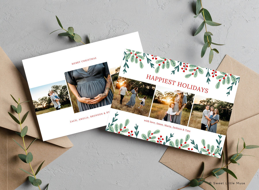 Customizable Christmas Card for Canva - SLM19