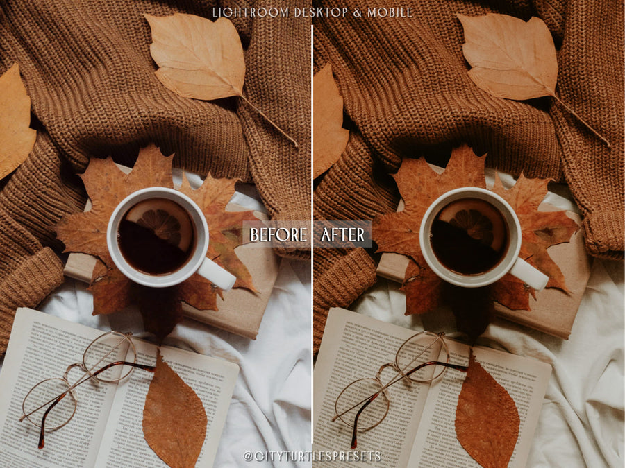 Pumpkin Spice Latte Lightroom Presets - CT72