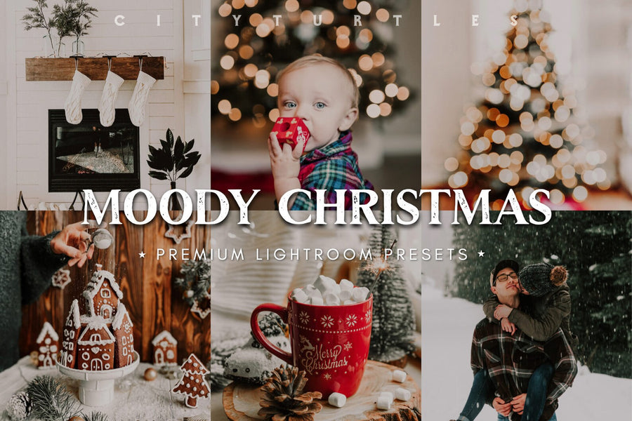 Moody Warm Christmas Holiday Lightroom Presets