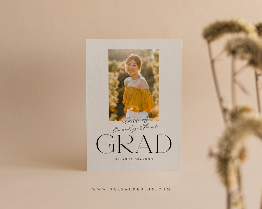 Graduation Announcement (5x7) Card - G398