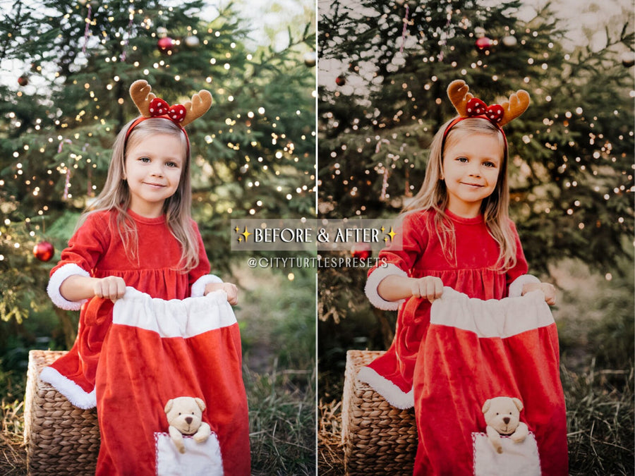 Moody Warm Christmas Holiday Lightroom Presets