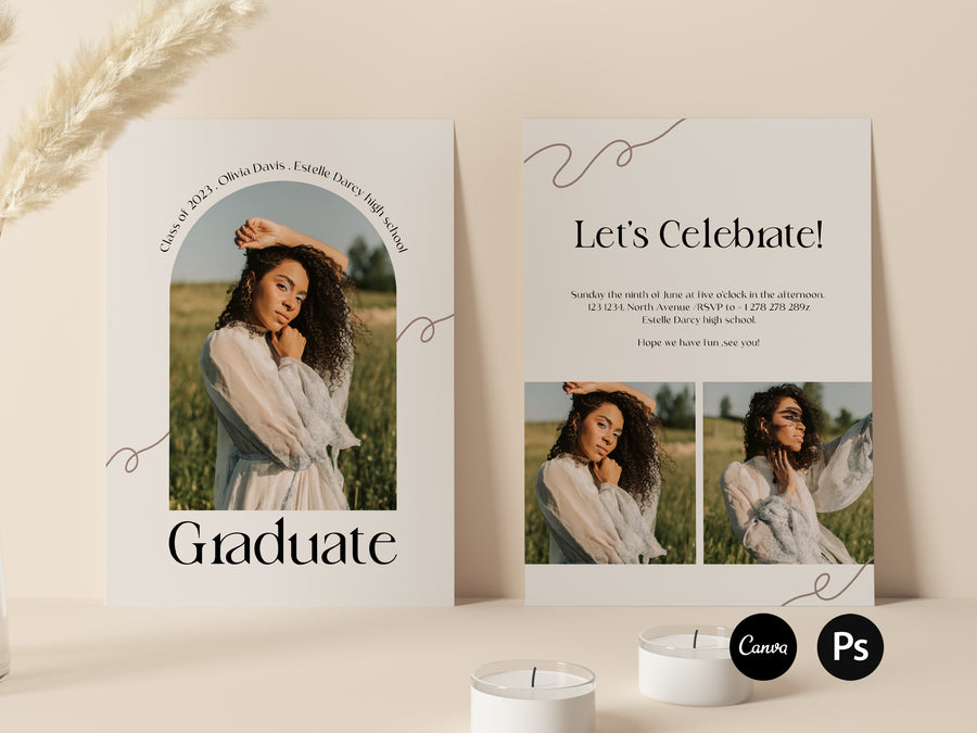 Graduation Announcement (5x7) Card - G397