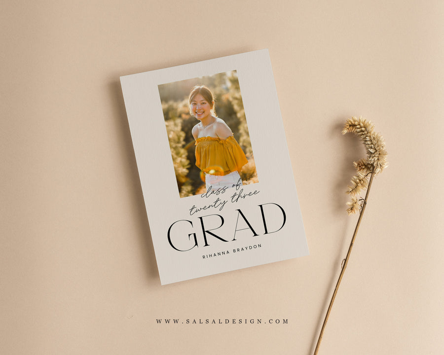 Graduation Announcement (5x7) Card - G398