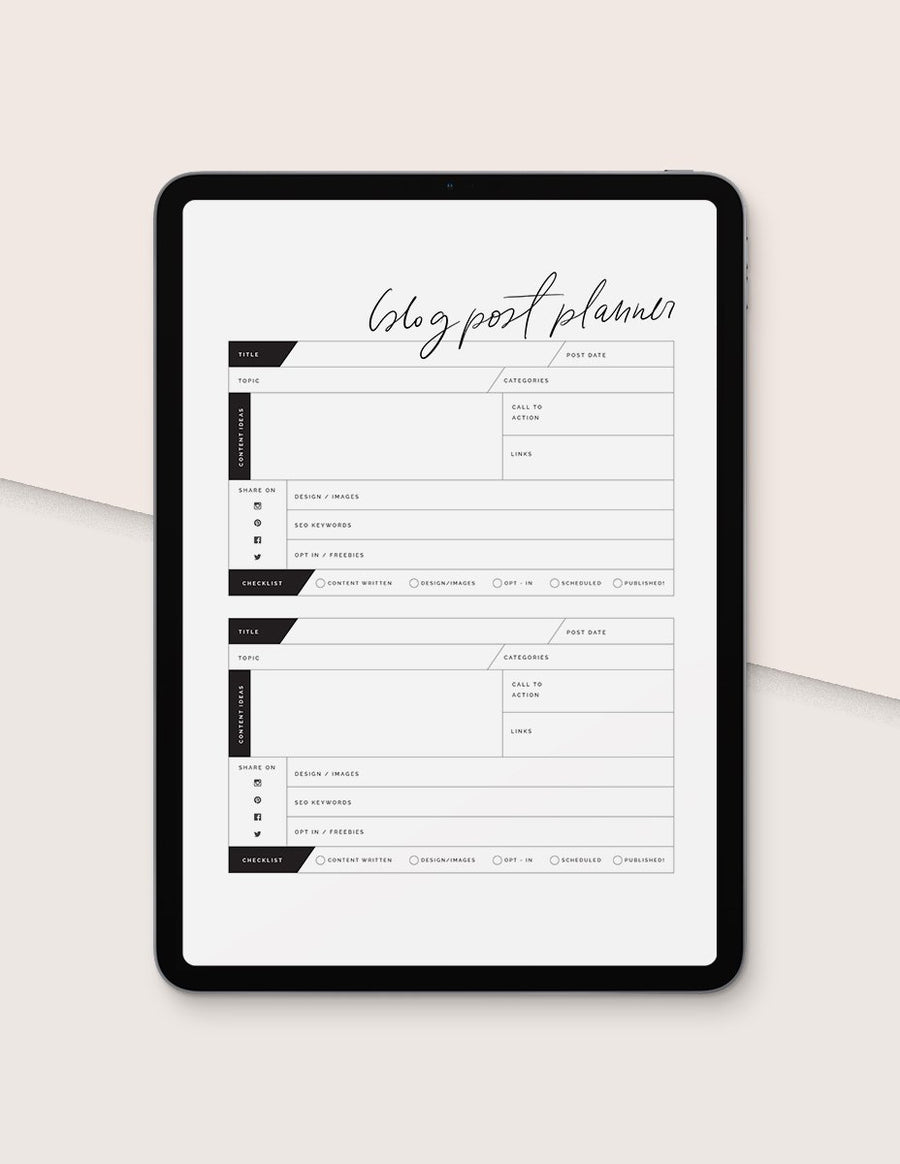 The Social Media Planner