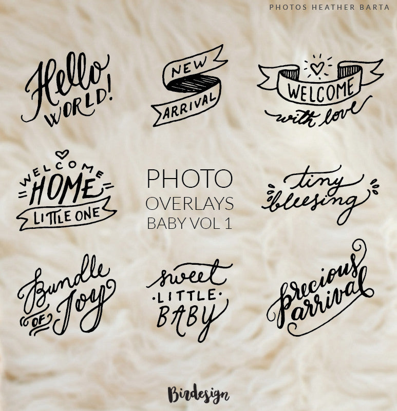 Photo Overlays | Welcome Baby Vol. 1