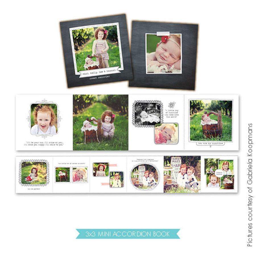 Accordion mini 3x3 | Blooming smiles