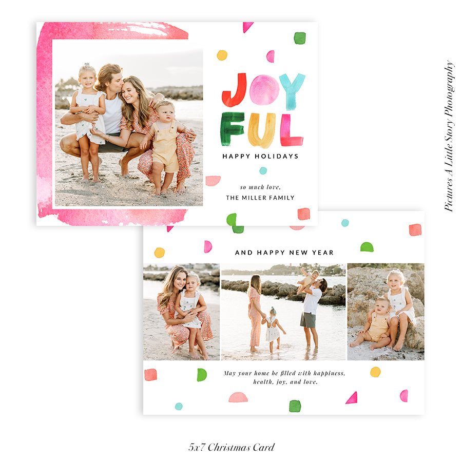 Christmas Photocard Templates Bundles | Warm Wishes